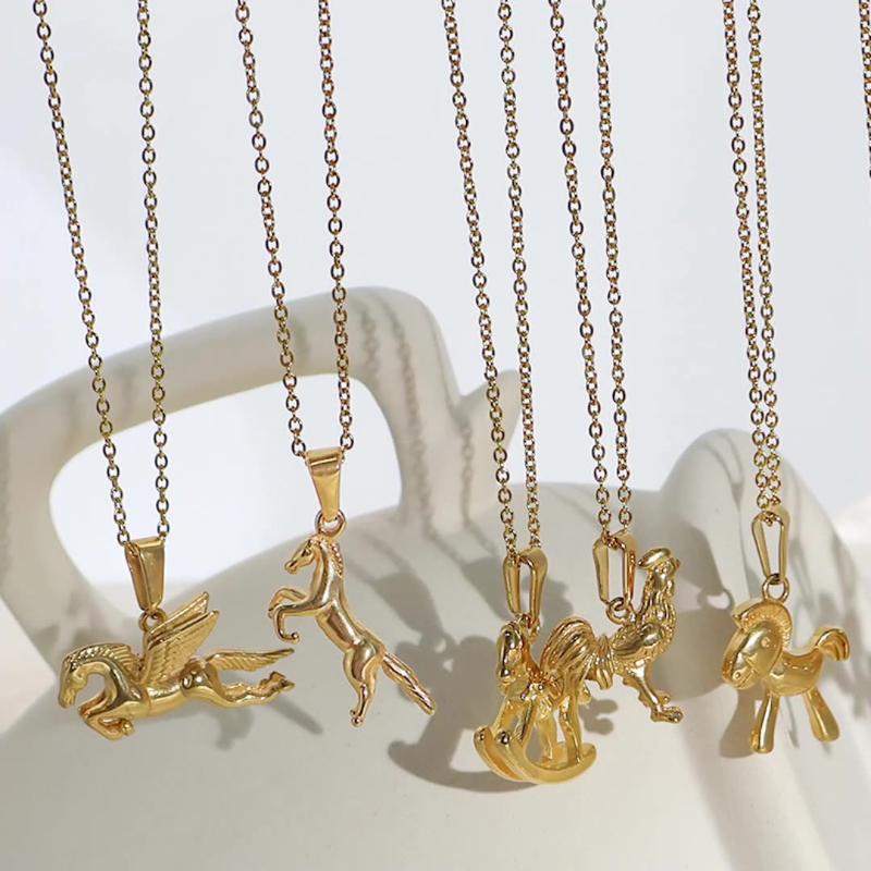 Подвеска из нержавеющей стали Единорог Тигр Лошадь для DIY Персонализированное Животное Ожерелье Браслет Шармы Аксессуары для изготовления ювелирных изделий