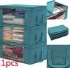 1pcs Folding Storage Box Quilt Storage Bag Wardrobe Clothing Storage Box Dust Bag Zipper Color Randomly Sent