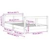 Kids  Bed 80 x 160 cm Solid Pine Wood