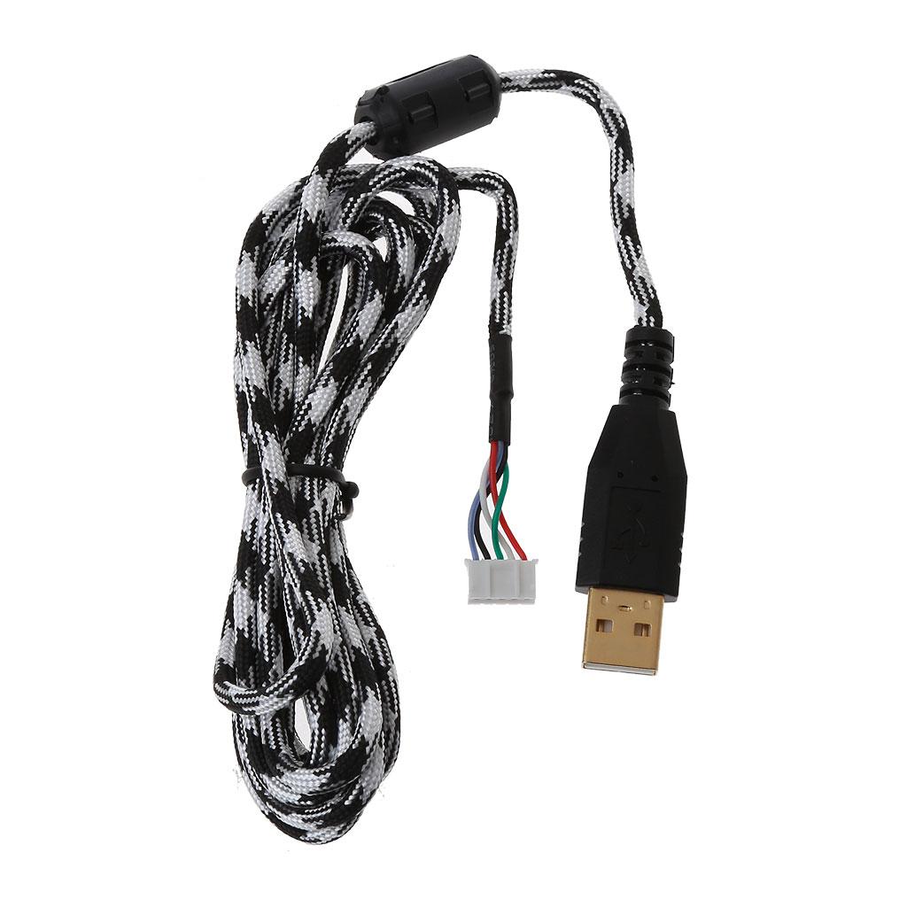 Durable Mouse Replacement Accessories Wear Resistant Umbrella Rope Soft Durable Universal Mouse Cable 2m Mouse Wire