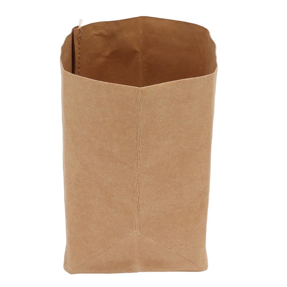 Washable Kraft Paper Bag Waterproof Washed Kraft Paper Snacks Bags Food Storage Bag  Food Storage