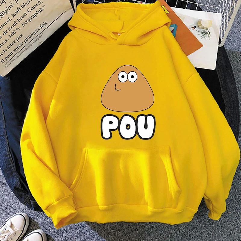 Pou Hoodie Мужская мода Letter Print Hoodie Boy Coats Пуловеры Мужские толстовки Одежда Rap Women Sweatshirt Одежда