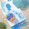 Аниме P-P-pocoyo-o мультфильм Полотенце Полиэстер Пляжное полотенце Быстросохнущее Без песка Полотенце для ванны для лета Бассейна Путешествий Отпуска