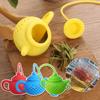 Silicone Teapot-shape Tea Infuser Repeatable Strainer Tea Bag Leaf Filter Diffuser Teaware Creative Gadget Teapot Accessories