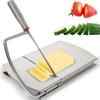 Слайсер для сыра Нержавеющая сталь Резак для сыра Доска с острым лезвием 8,3×5×1,2 дюйма Доска для нарезки сыра с сеткой