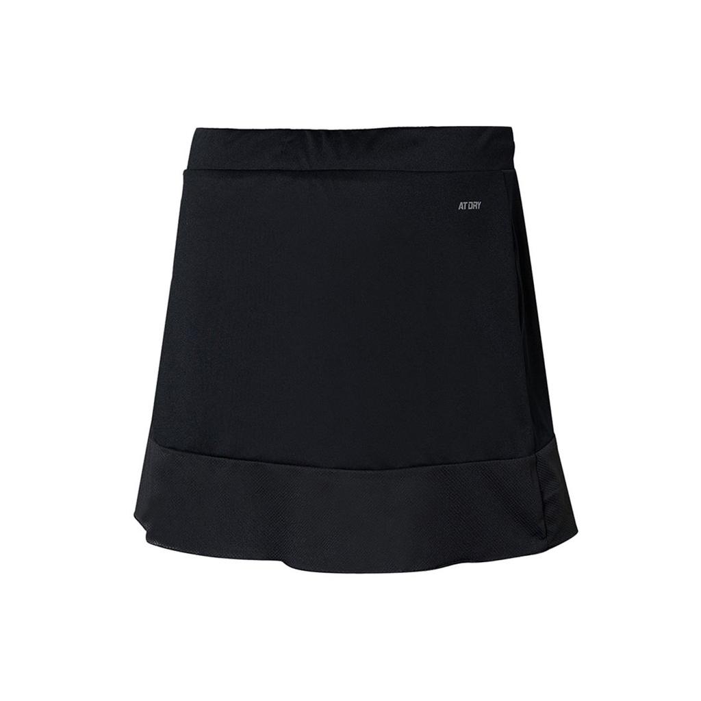 Li Ning Sports Quick-Dry Sweat-Wicking Breathable A-Line Casual Skirt Women Skirts Black ASKR020-2