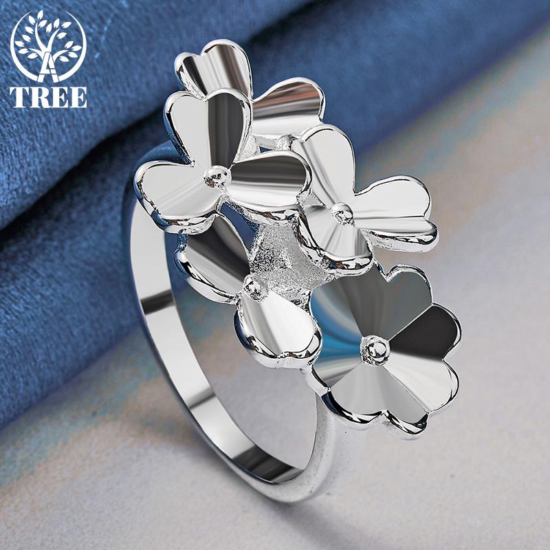 Ювелирные изделия из стерлингового серебра 925 пробы с цветами