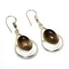 Morganite Gemstone 925 Silver Plated Handmade Jewelry Earring 1.70"