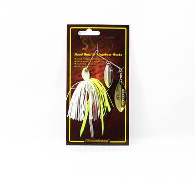 Megabass Spinner Bait SV 3 3/8 унции Белый Диаграмма (3455)