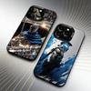 Крутой чехол для телефона в спартанском стиле для iPhone 16 17 15 14 12 13 Pro Max Черный цвет Ударопрочный чехол