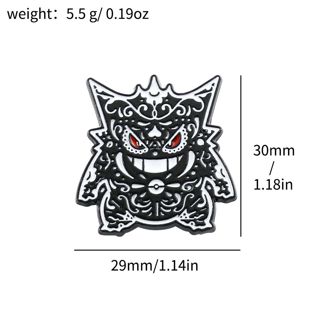 Gengar Cartoon Brooches Anime Enamel Lapel Pins for Backpack Accessories Fans Collection Brooches Jewelry Gift
