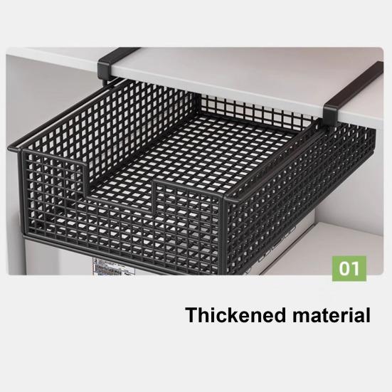 Yousheng Hanging Pullout Drawer Rustproof Corrosion Resistant Large Capacity Sliding Under-Shelf Accessories Storage Bin