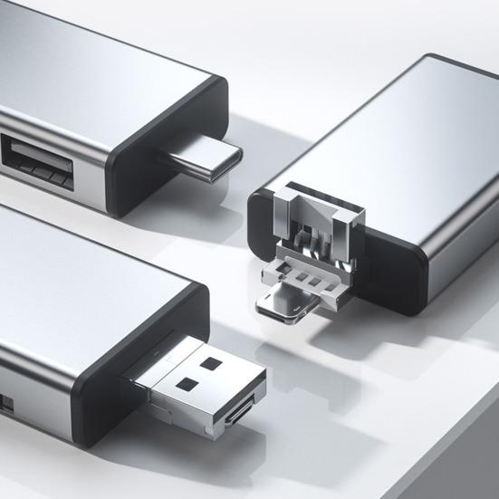 Multi-Function Card Reader for Type-C Laptop Storage Box TF/SD Card Reader USB 2