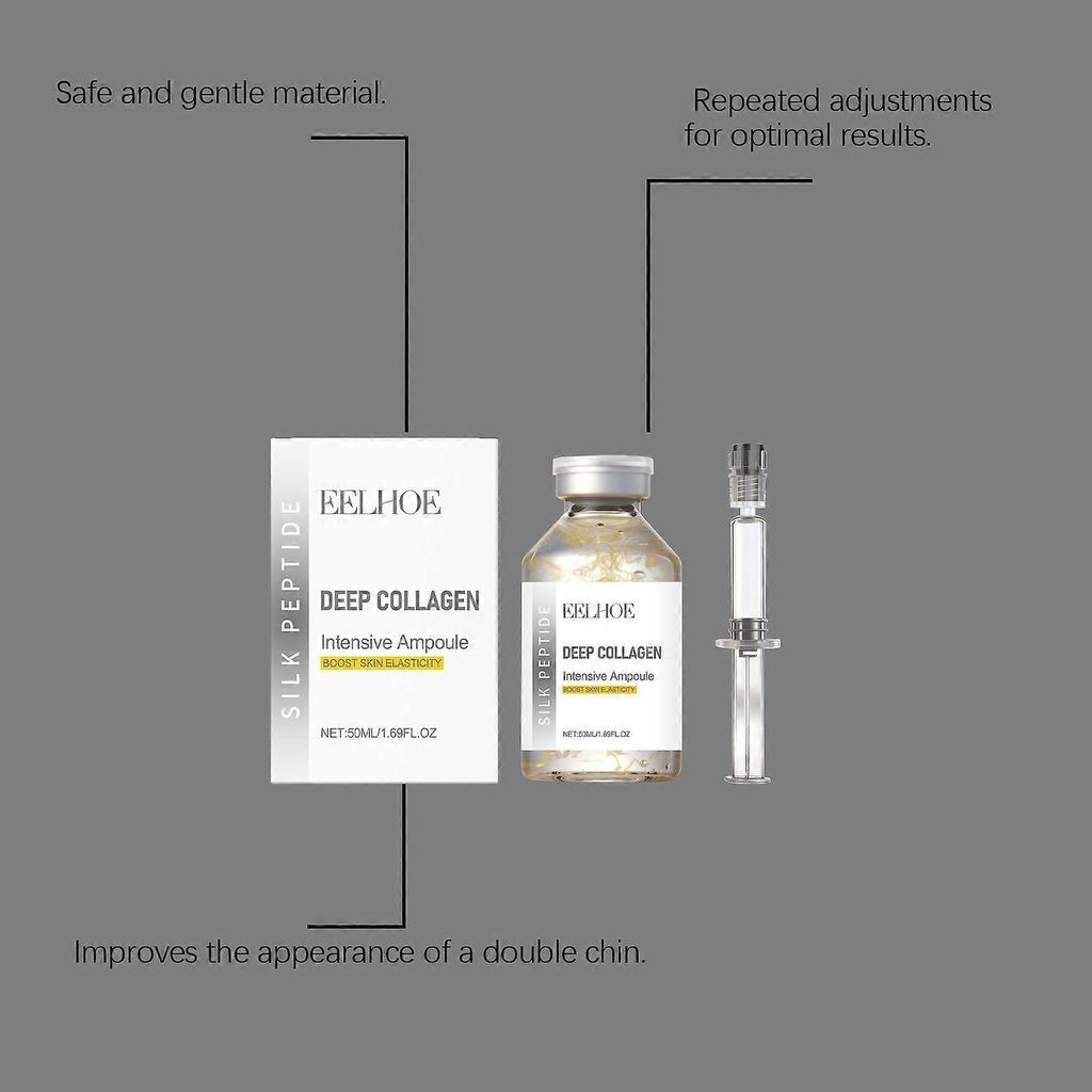 Eelhoe Deep Collagen Silk Peptide Ampoule Serum, Intensive Lifting Face Serum for Women Anti Aging Tightening
