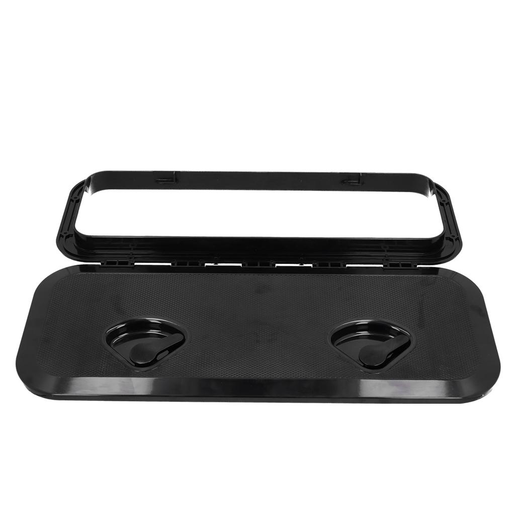 Deck Access   Inspection Cover 180 degrees  Hinged Lid Anti UV with Lock for Marine Boat 24 x 9.5in(White )