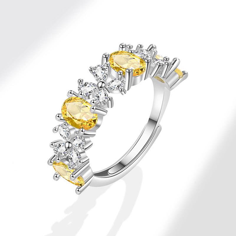 Женское персонализированное кольцо на палец с цирконием, кольца для женщин, обручальное кольцо из медного сплава золотого цвета, модные украшения на удачу, подарок, регулируемые женские кольца