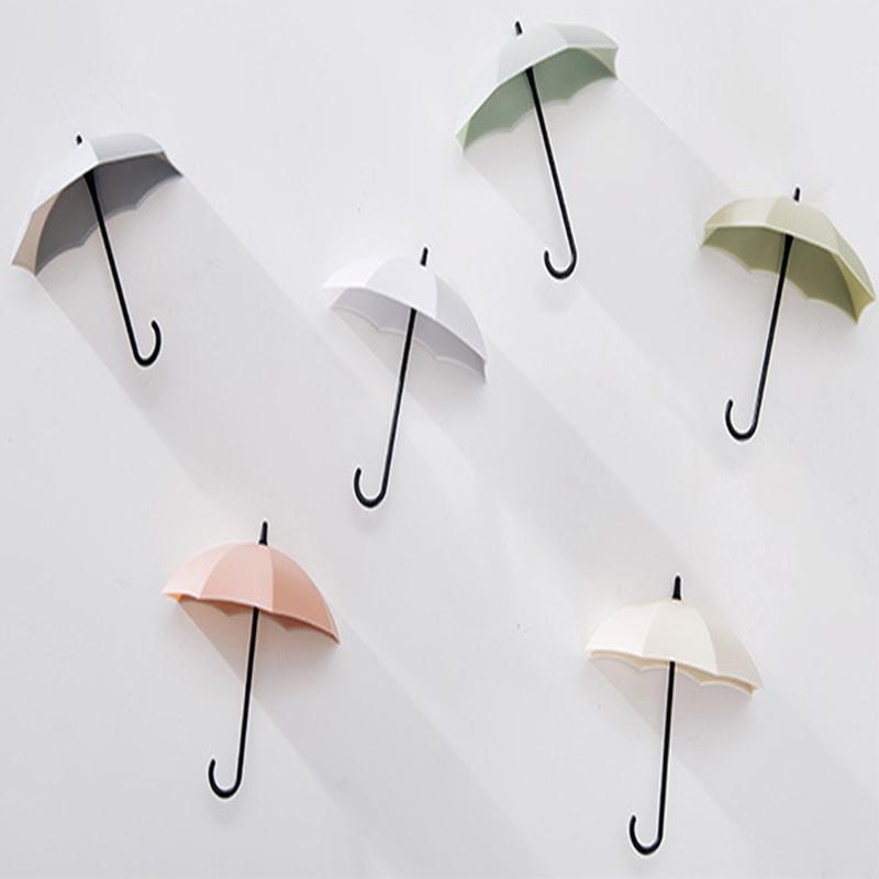 6 шт./компл. крючки для зонтов, кухня, ванная комната, контейнер для хранения, настенная дверь, декор для шкафа, вешалка, Decorati