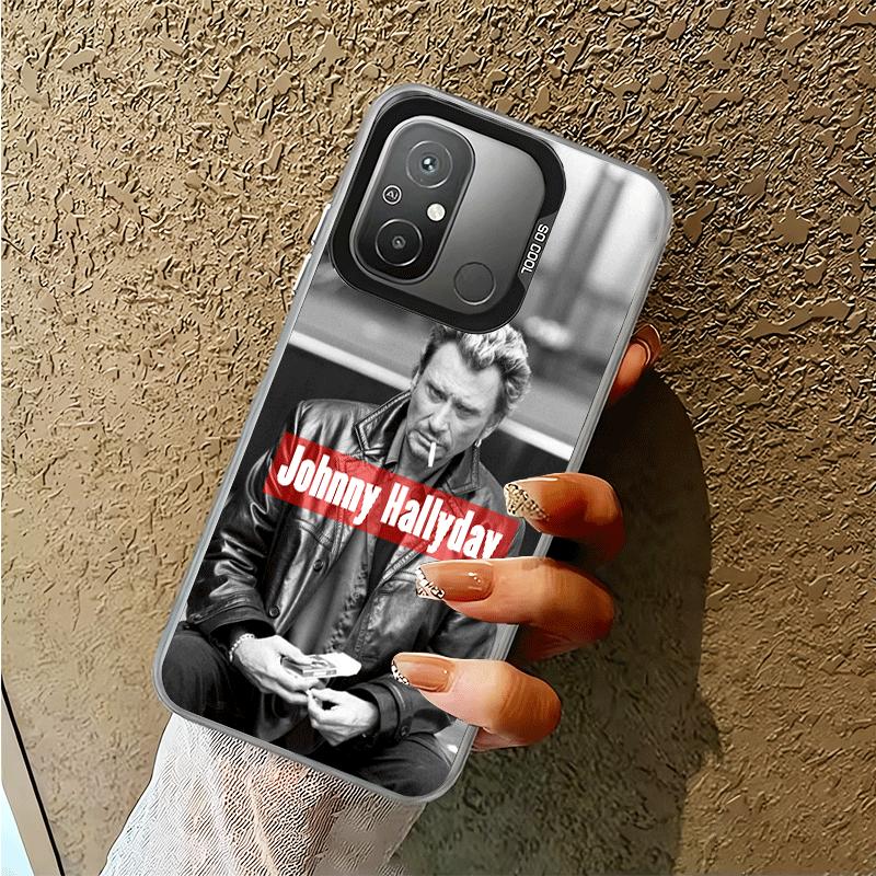 Johnny Hallyday Music Shockproof Phone Case for Xiaomi Poco X7 X6 X5 X3 Pro F7 Ultra M8 Redmi 15C 15 14C 13C 12C 10C 13 12 10