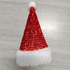 10 шт., мини-шляпа Санта-Клауса, 10 шт., праздничные рождественские украшения для стола, чехлы для вилок, товары для дома