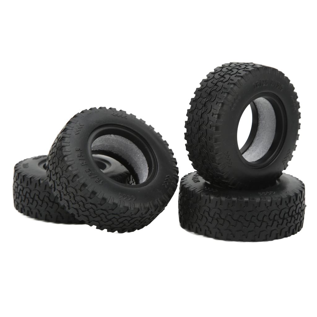 4 шт. 1,55-дюймовые мягкие резиновые колеса для Tamiya CC01 LC70 LC80 118 Air UTB18 Capra Remote