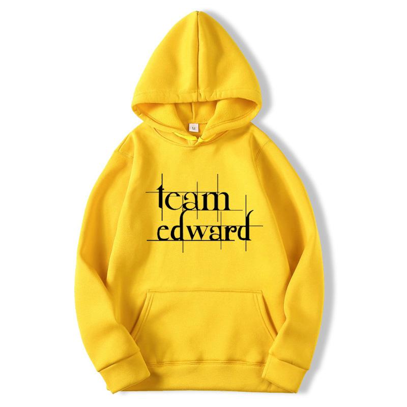Толстовки с капюшоном «Команда «Сумерки» Эдварда», модная уличная одежда унисекс, пуловер унисекс «Сумерки сага», осень-зима, флисовые толстовки с капюшоном