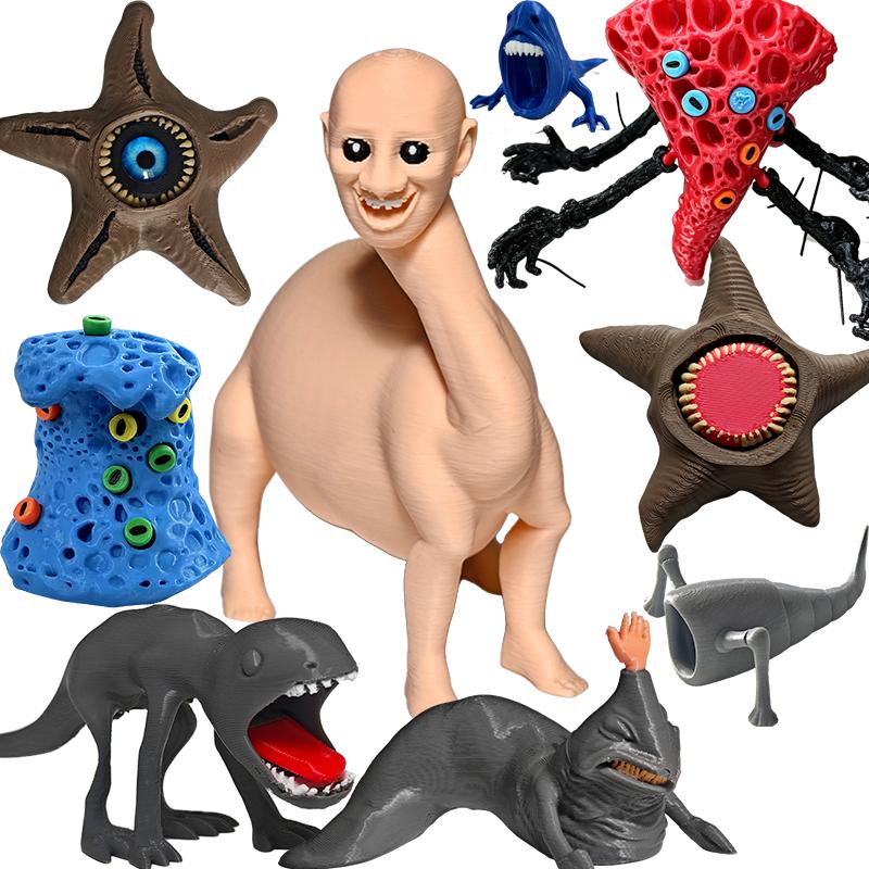 Блуп Морское Чудовище 3D Печатная Гибкая Сочлененная Игрушка-Антистресс – Пожиратель Морей Глубоководное Существо Коллекционная, Настольная Игрушка для Снятия Стресса