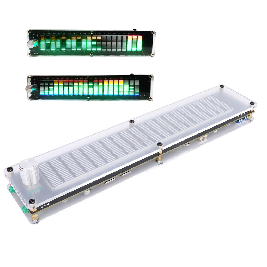 Spectrum Analyzer, Equalizer with Display, LCD Indicator, 10 Modes, 15 Bands, 20 to 20 KHz Dual Channel Music Spectrum Equalizer for