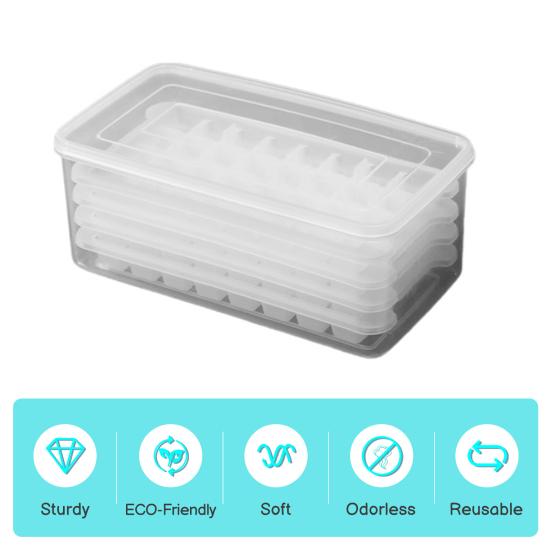 Лоток для льда с крышкой. Лоток для льда. Поворотный дизайн. Форма для льда. Легко очищаемый многоразовый льдогенератор для морозильной камеры.