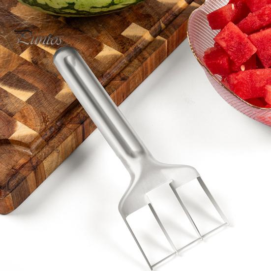 Арбузный резак слайсер из нержавеющей стали, инструмент двойного назначения для нарезки фруктов, арбуза, манго, дыни, ананаса, многофункциональный кухонный гаджет