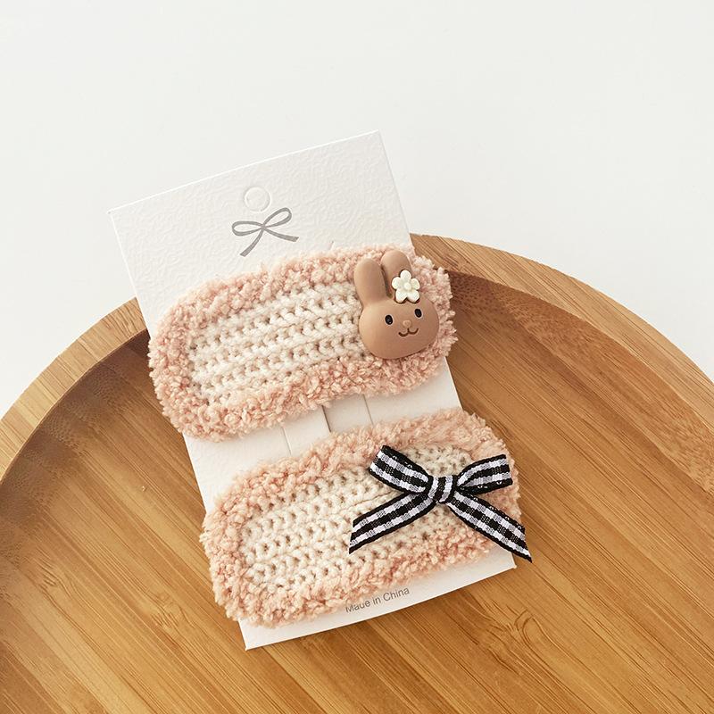 Coffee Warm Color Cute Cartoon Princess Hairpins Children Girls Kid Hair Clips Barrettes Accessories Hairclip Headwear Headdress