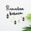 Eid Mubarak Ramadan Wall Hanging Kareem Moon Star Pendant Muslim Party Decor