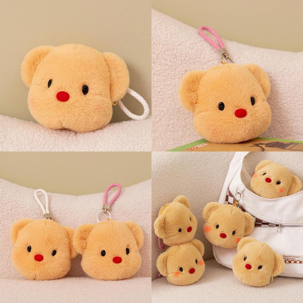 Charming Bear Plush Pendant Keychain With Soft Pp Cotton Filling For Fun Accessory