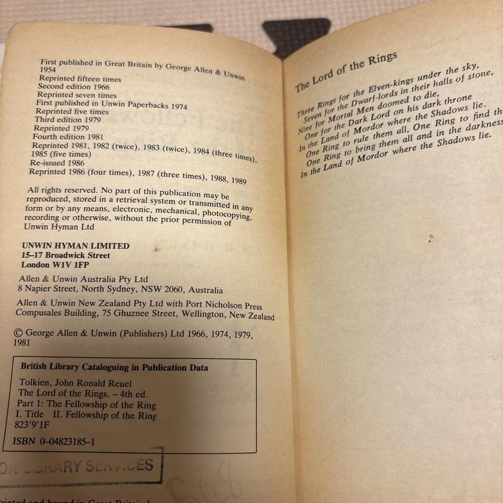 [Б/У] Властелин Колец, Публикации Великобритании, Полный комплект