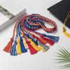 Почетные шнуры для выпускников 67 дюймов, выпускные кисточки, плетеные шнуры Национального почета для выпускников колледжа, бакалавров, магистров, докторов, выпускная церемония