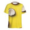 Fresh Coconut Palm 3D Digital Printed Men's Fashion Trendy Round Neck Short Sleeved T-shirt