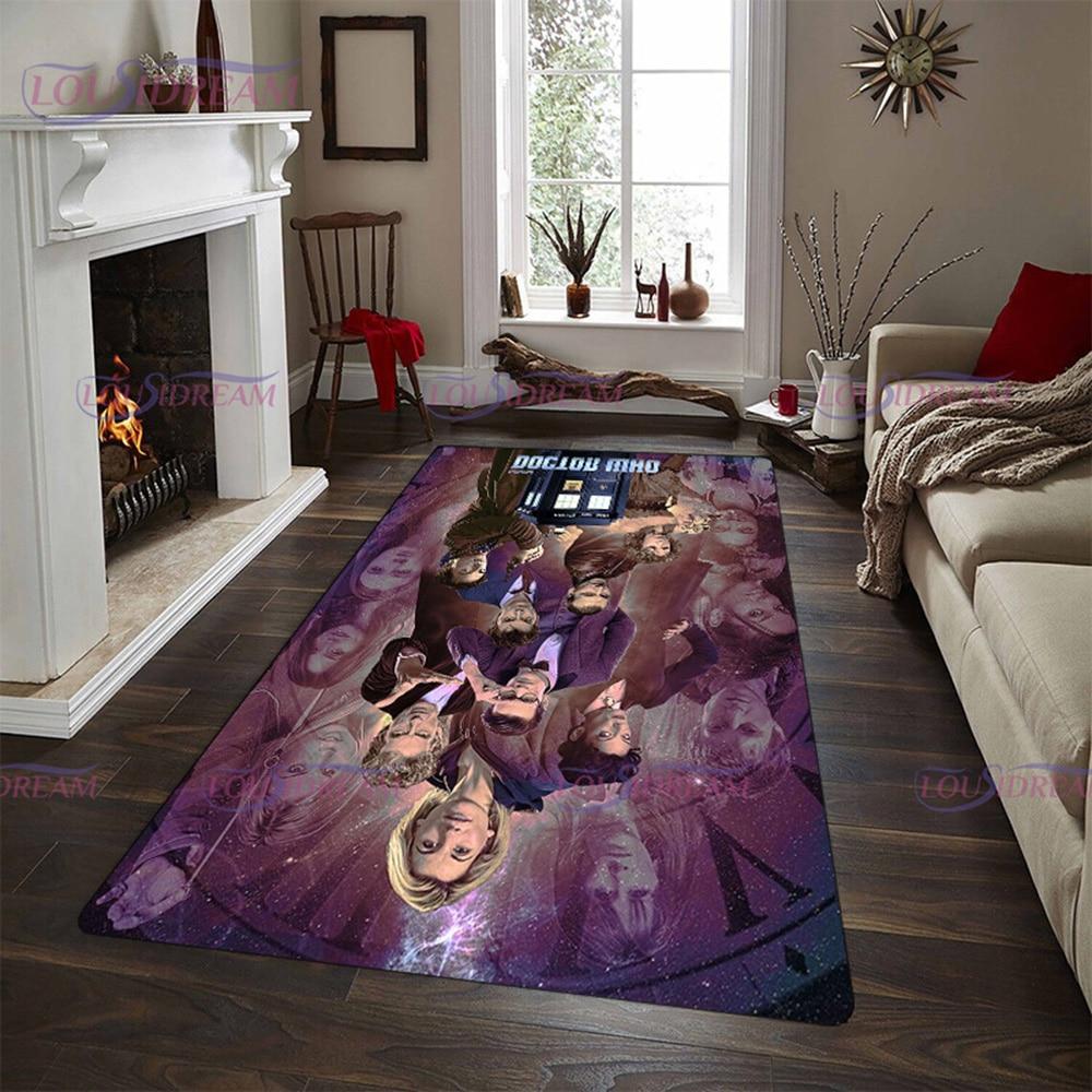Тайный доктор. Коврик из серии «Доктор ТВ» для спальни, 3D ТАРДИС с принтом, большой ковер для зала, напольный ковер для гостиной, ковер для комнаты, декор