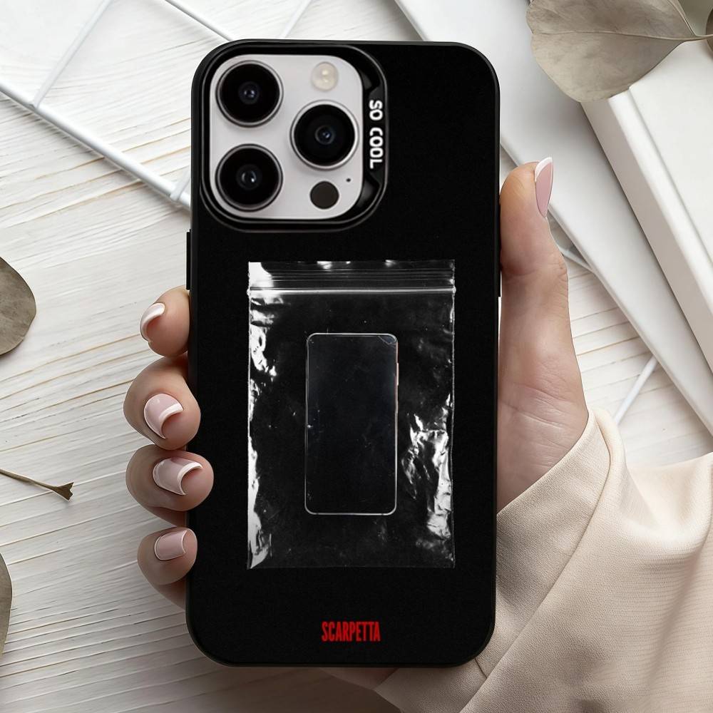 Чехол для телефона Сериал Скарпетта Для iPhone17,16,15,14,13,12,11 Plus,Pro Max Черный Конфетный серебристый чехол для телефона