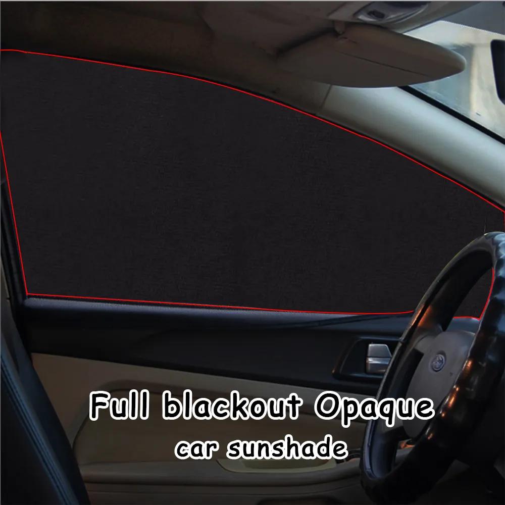 2 PCS Universal Car Sunshade Window 10 Magnetic Suction Heat Insulation Cloth Cover Side Sunshade Accessories for Vehicle Window