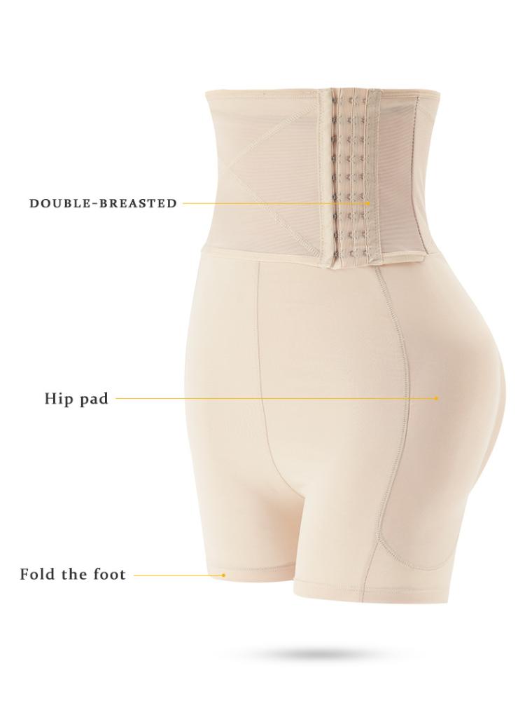 Women Hip Lifting Pants Female Buttock Enhancement Crotch Tight Panties with Padded Body Shaping High Waisted Tummy Tucking Pants