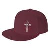 Кепки Snapback для мужчин, Иисус Христианский Крест, Прямой козырек, Вышивка, Регулируемая, Хип-хоп, Однотонная, Бейсболка