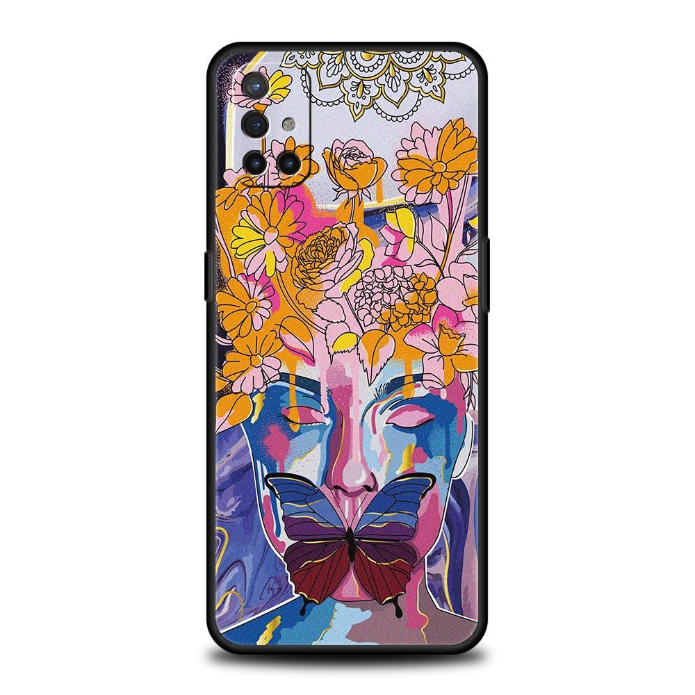Чехол для телефона OnePlus 10 9 Pro 9T 9R 9RT 8T 8 7 6T 7T Nord 2 CE 5G N200 N10 N100 чехол Paris Art синяя бабочка девушка цветок