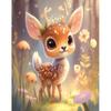 Картинки по номерам, мультяшный олень, ручная роспись, рамка «сделай сам», краска по номерам для взрослых, украшение для дома, подарок