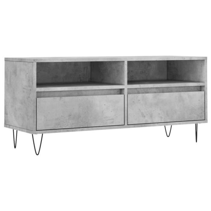 VidaXL TV Stand Concrete Grey 100x34.5x44.5 Cm Engineered Wood 831240