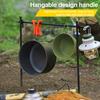 Camping Cookware Pot Frying Pan Set Heat-Resistant Non-Stick Lightweight Pot Set Outdoor Cooking Utensils