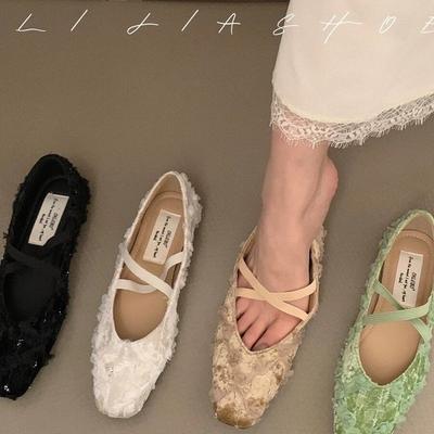 Туфли Мэри Джейн для женщин. Повседневные нарядные туфли на плоской подошве. Туфли Мэри Джейн на плоской подошве с ремешком на щиколотке. Женские удобные балетки с квадратным закрытым носком для свадебной вечеринки.