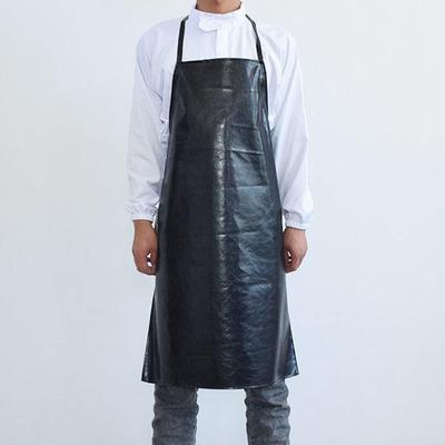 Утолщенный фартук из ПУ кожи 95/120 см Маслостойкий рабочий фартук Огнестойкий Водонепроницаемый Сварочный защитный фартук Сварочные работы