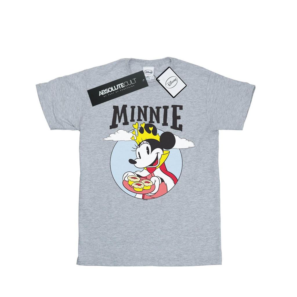 Disney Womens/Ladies Minnie Mouse Queen Cotton Boyfriend T-Shirt