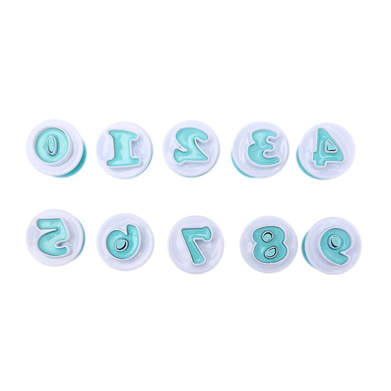 Форма для кексов Инструменты для украшения торта Алфавит Цифра Формочка для печенья Штамп Оттиск