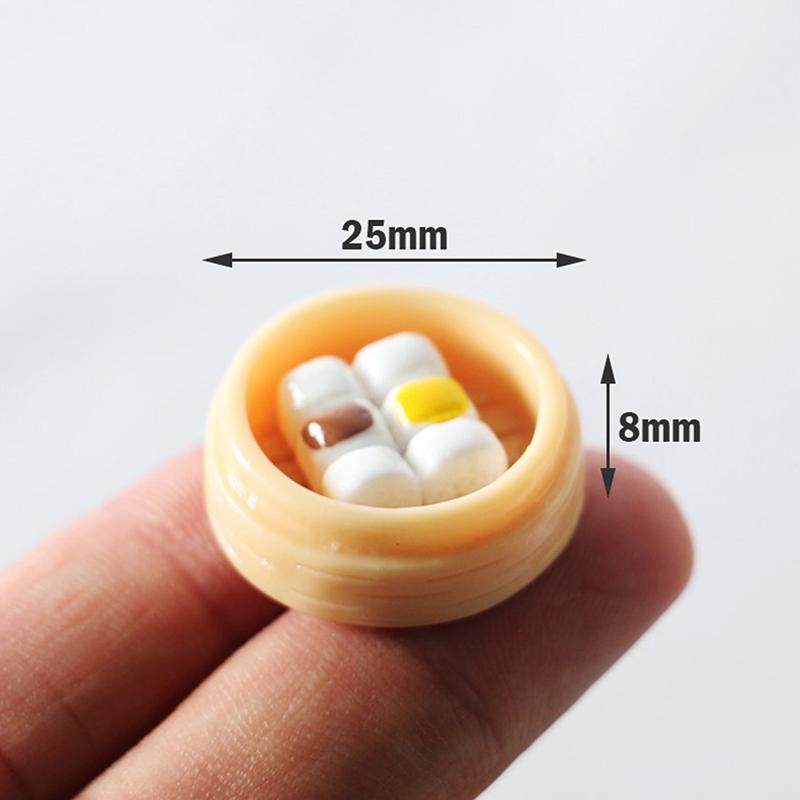 5 шт. 1:12 масштаб миниатюрный кукольный домик китайский димсам еда для декора игрушки