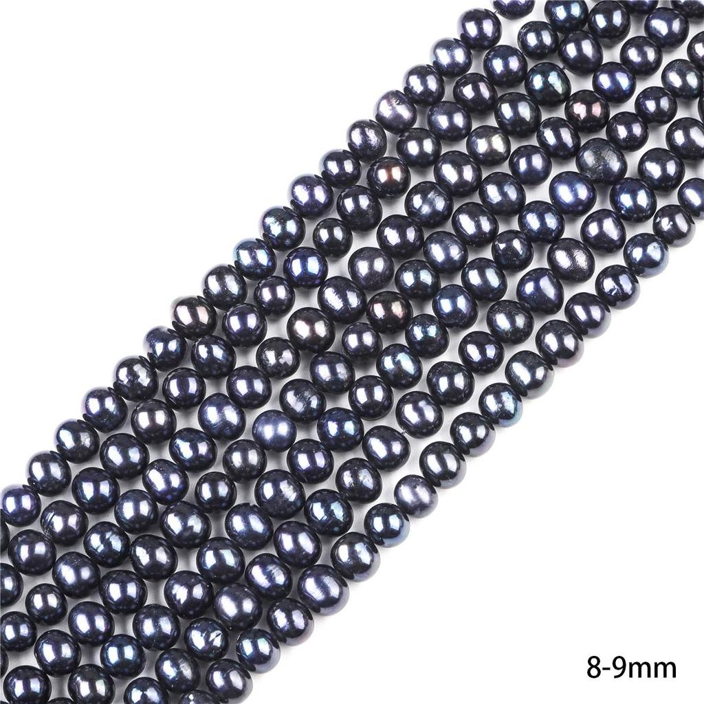 45-65 шт. Натуральные пресноводные черные жемчужины для изготовления ожерелий, браслетов, серег и других украшений